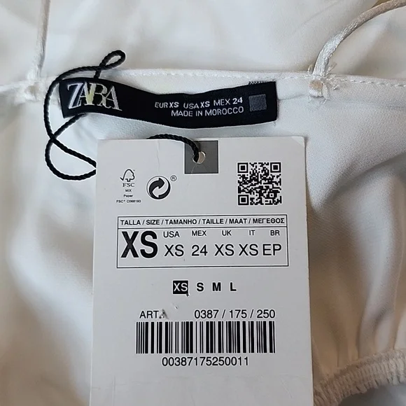 NWT Zara Cutout Mini Dress, Size XS - Picture 9 of 10